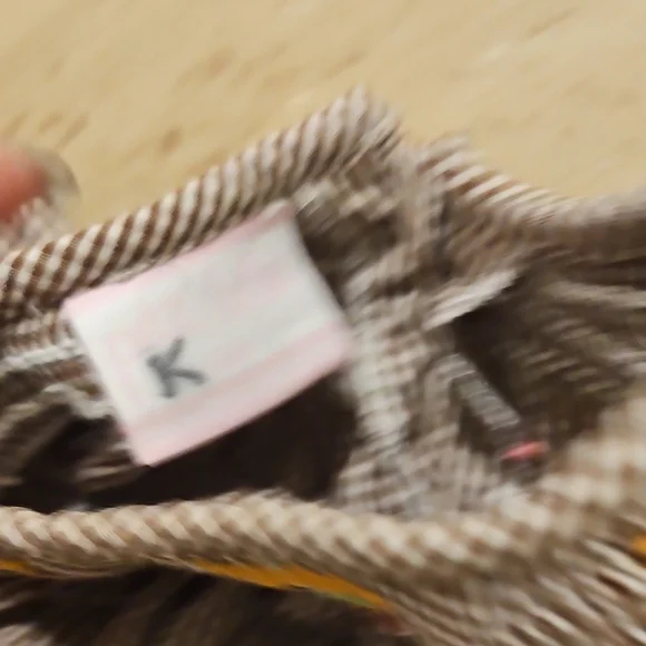 Smocked Gingham Girls Owl Dress 12m - Picture 4 of 5